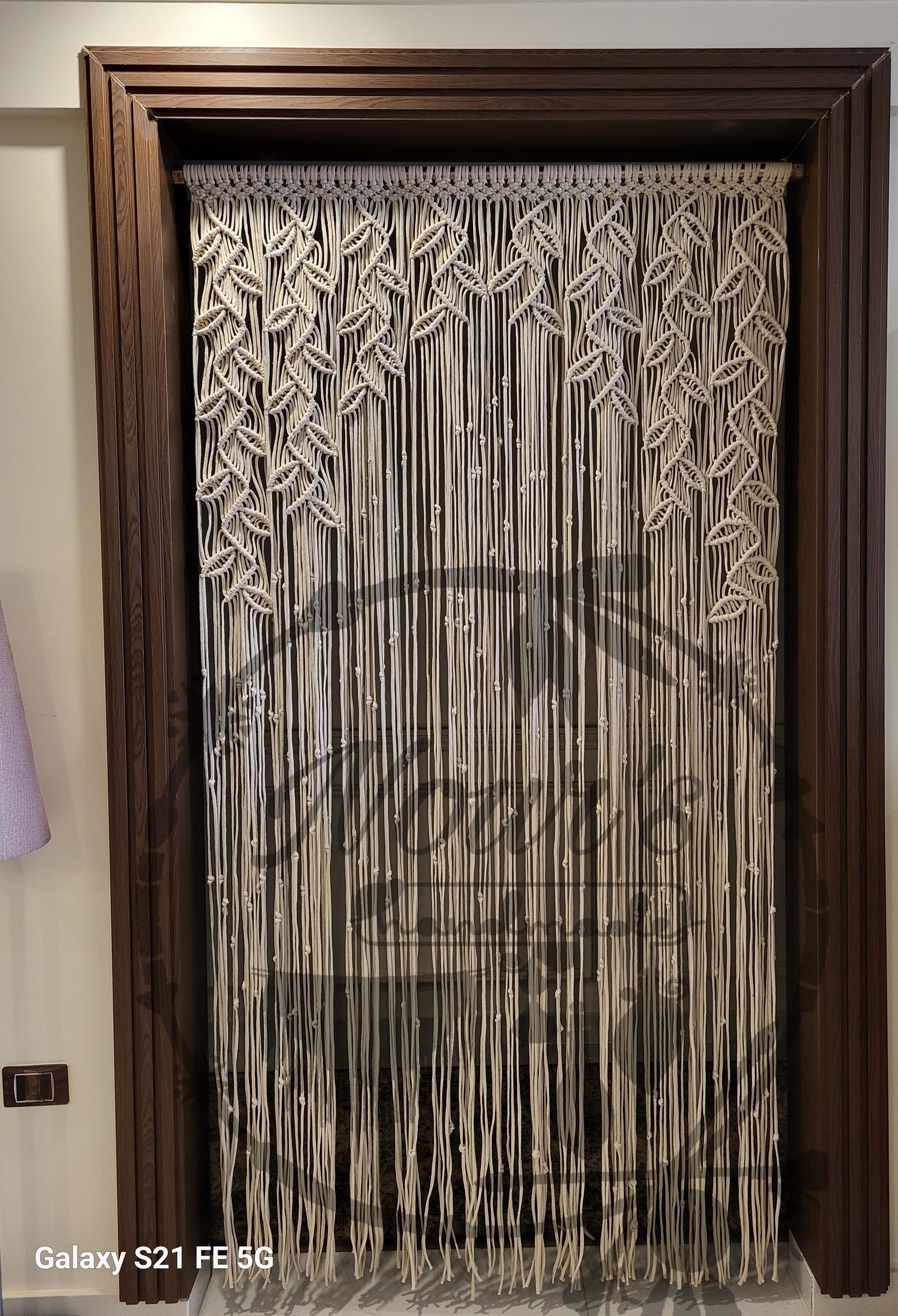 ستارة مكرميه موديل ورقة الشجره 