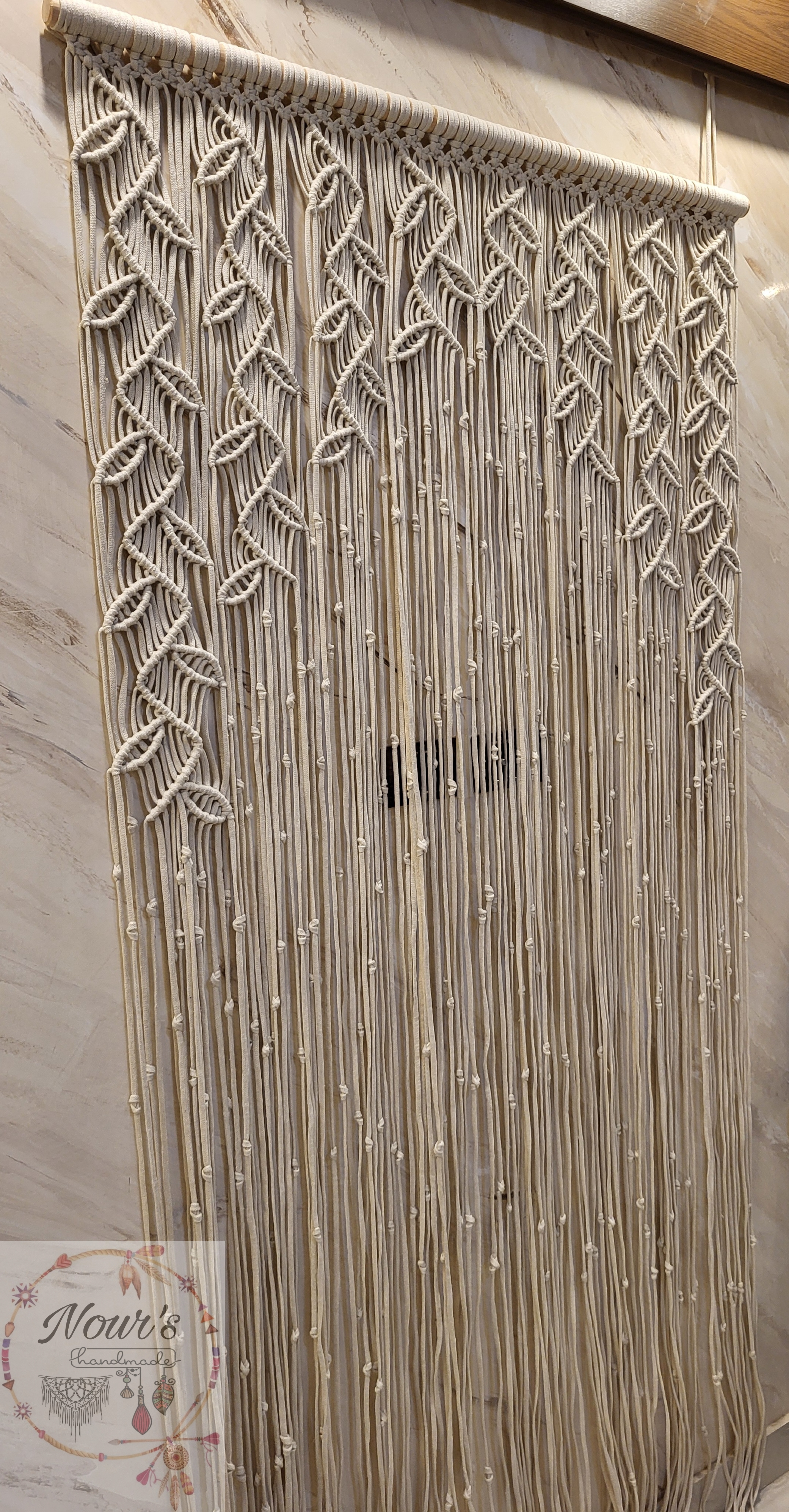 ستارة مكرميه موديل ورقة الشجره 